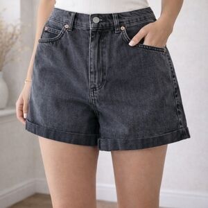 Topshop Gray Jean Shorts